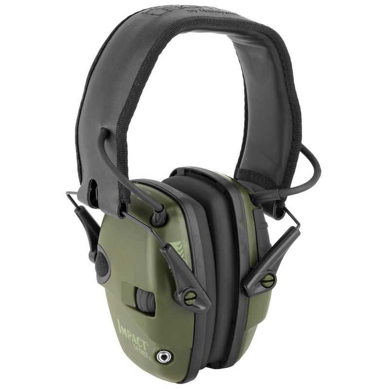 Genuine Howard Leight Shooting Electronic Ear Defenders Impact Sport - OD Green.
