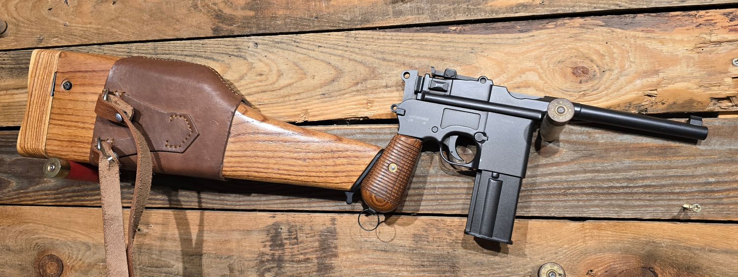 S/H Umarex C96 Broomhandle Mauser 4.5mm BB co2 Air Pistol
