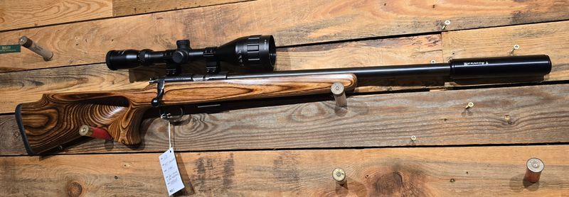 S/H CZ 455 .17HMR Thumbhole Laminate Bolt Action Rifle