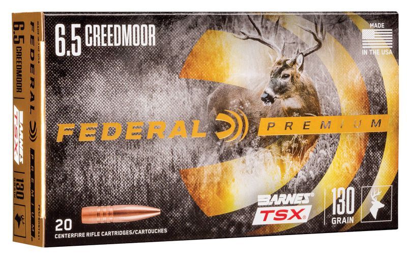 Federal Premuim 6.5 Creedmoor 130gr Barnes TSX Tripple-Shock X Per 20