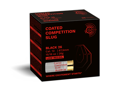 Geco Coated Competition Slug Black 12g x 25
