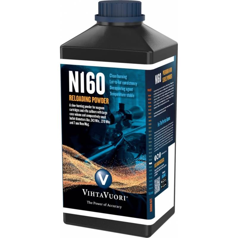 Vihtavuori N160 Rifle Powder 1kg Bottle Vihtavuori N160 Rifle Powder 1kg Bottle