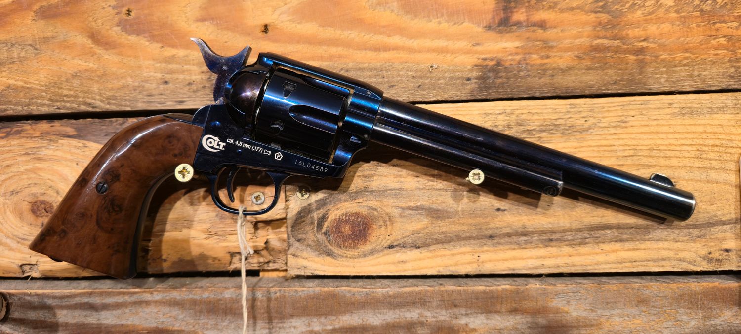 S/H Umarex Colt Peacemaker 7 S/H Umarex Colt Peacemaker 7" Blued .177 Pellet Air Pistol