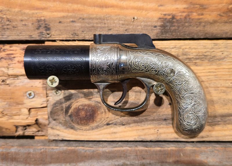 S/H Astra Gold Rush .22 Black Powder Pepperbox Revolver