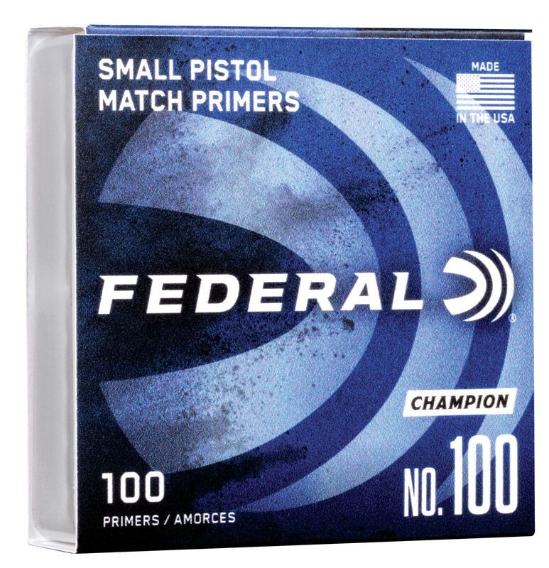 Federal Champion Small Pistol Primers x 100