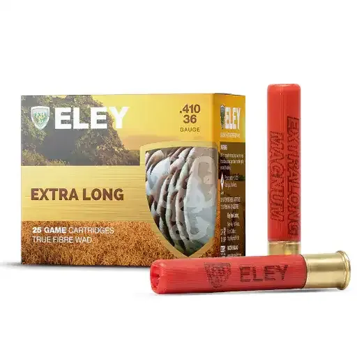 Eley Extra Long Magnum 410 Gauge Cartridges x 25 Eley Extra Long Magnum 410 Gauge Cartridges x 25