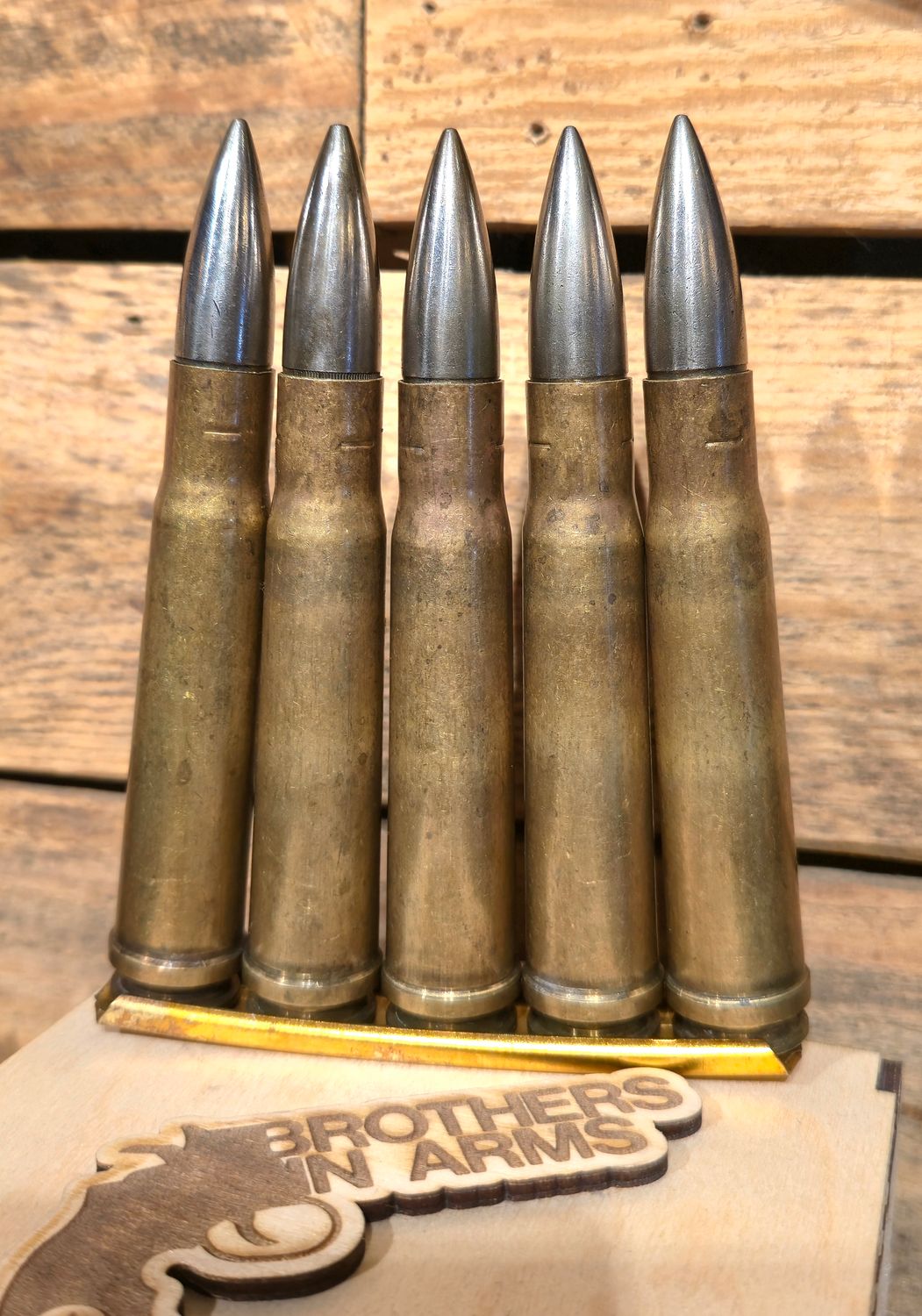 WW2 British .55 BOYS Anti Tank Rounds x 5 1942
