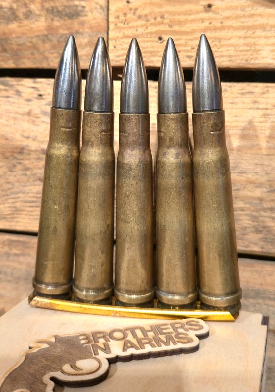 WW2 British .55 BOYS Anti Tank Rounds x 5 1942