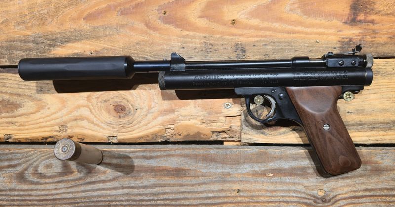 S/H Benjamin EB22 .22 CO2 Air Pistol Suppressed