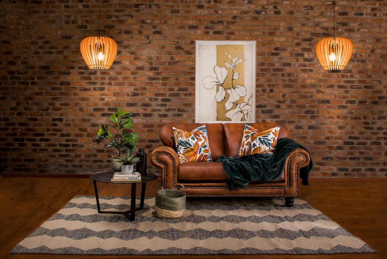 Fabula 2 seater Couch in Fullgrain Leather