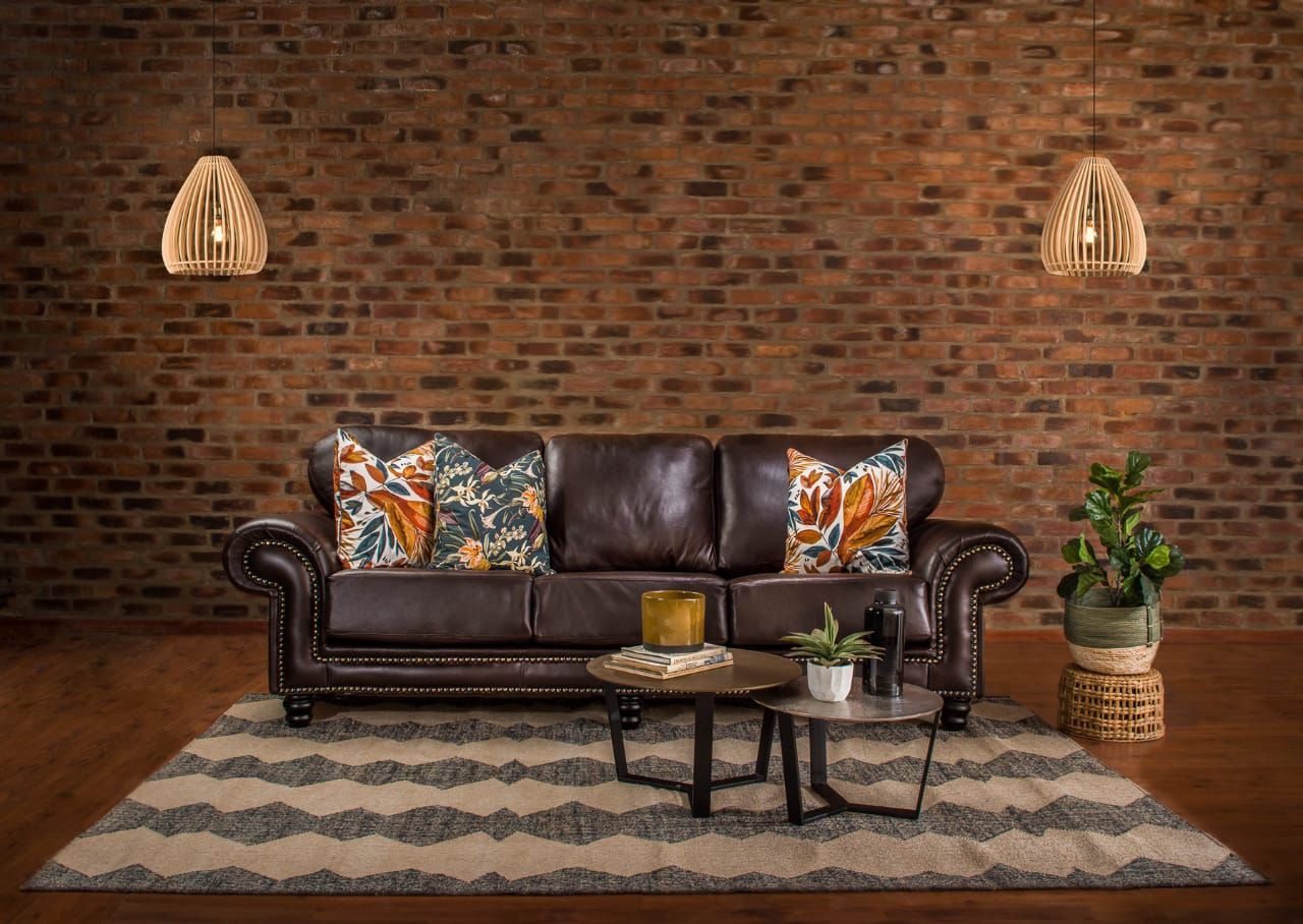 Fabula 4 Seater Couch in Fullgrain Leather