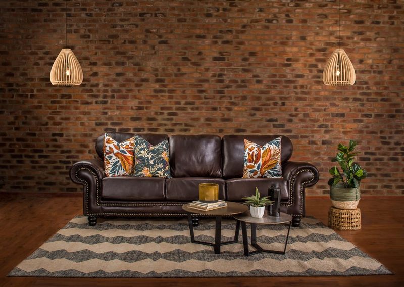 Fabula 4 Seater Couch in Fullgrain Leather