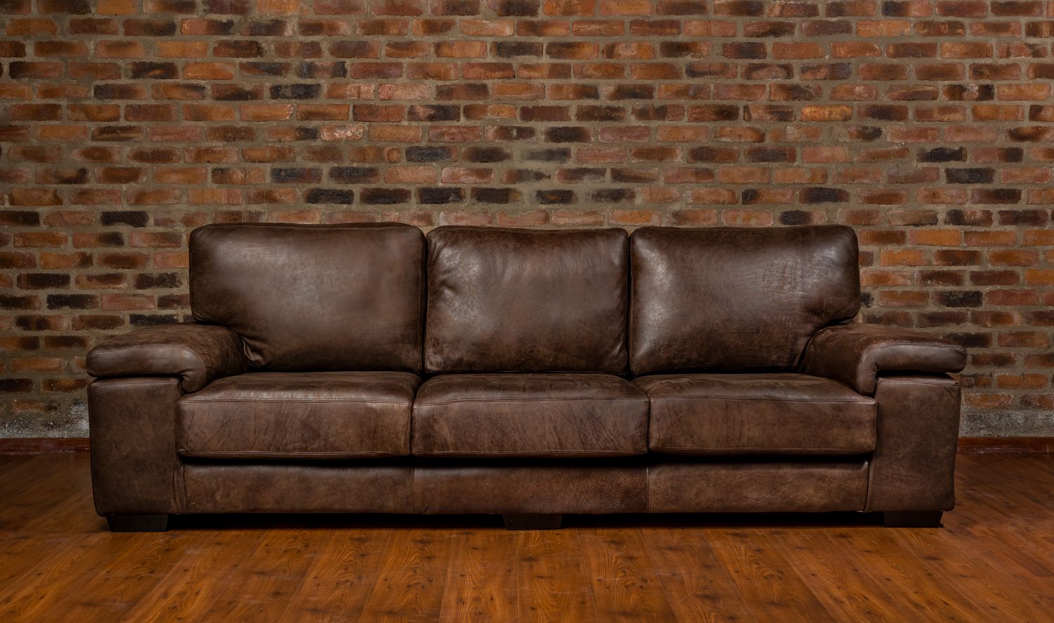 Bellini 4 seater Couch in Fullgrain Leather
