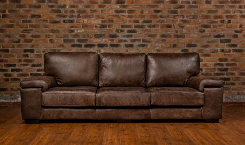 Bellini 4 seater Couch in Fullgrain Leather