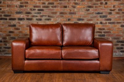 Valour 3 seater Couch in Fullgrain Leather