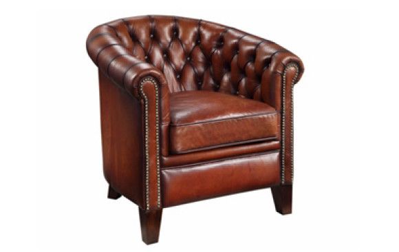 Beethoven Full Leather Tub Chair