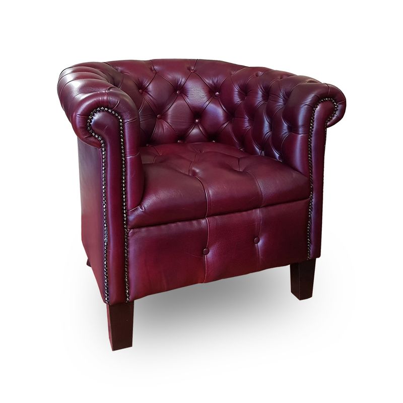 Spencer Full Leather Tub Chair