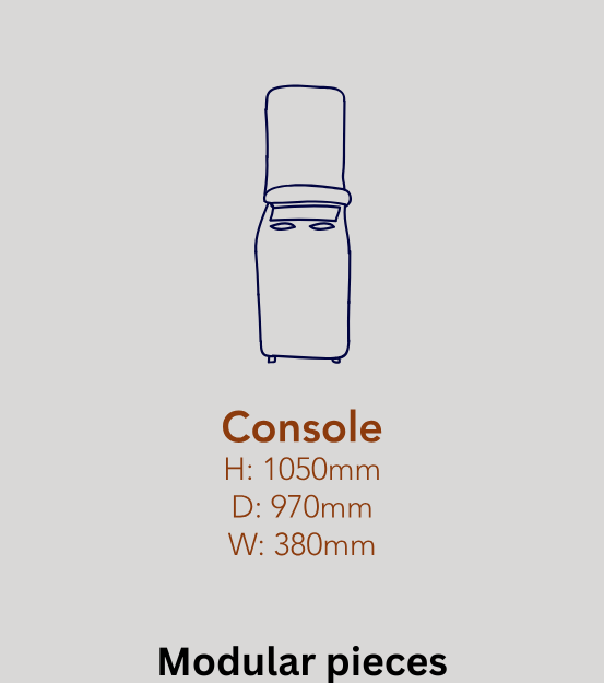 Console Module in Full Genuine Leather