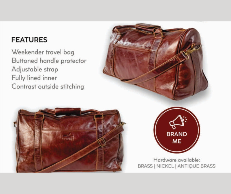 Cognac Travel Bag