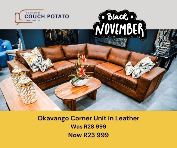 Okavango Corner unit in Full Genuine Leather