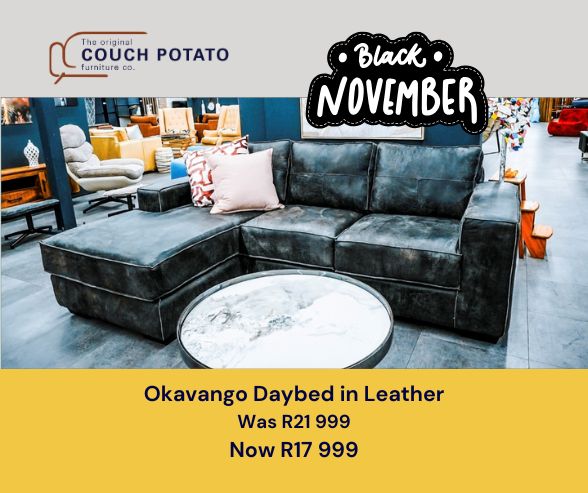 Okavango Daybed in Full Genuine Leather