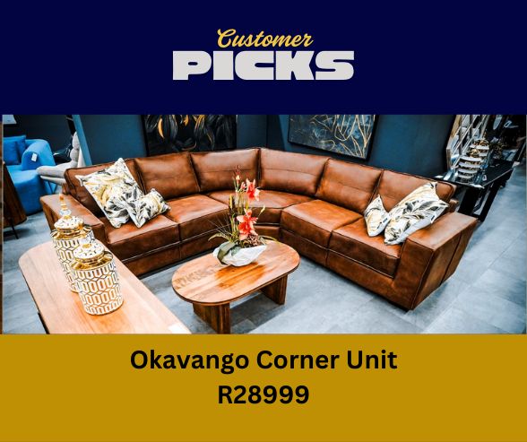 Okavango Corner unit in Full Genuine Leather