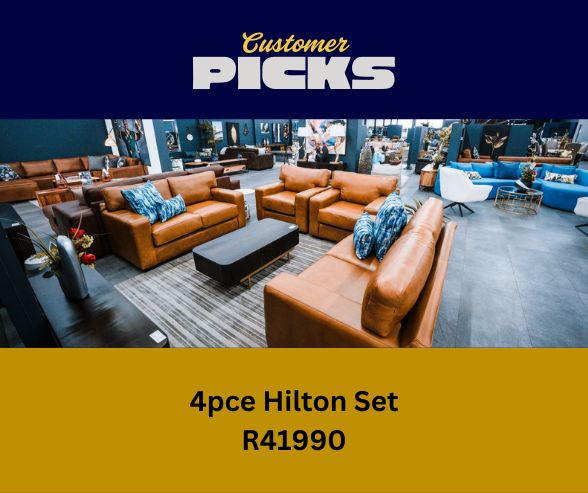 4pce Hilton Set in Full Genuine Leather
