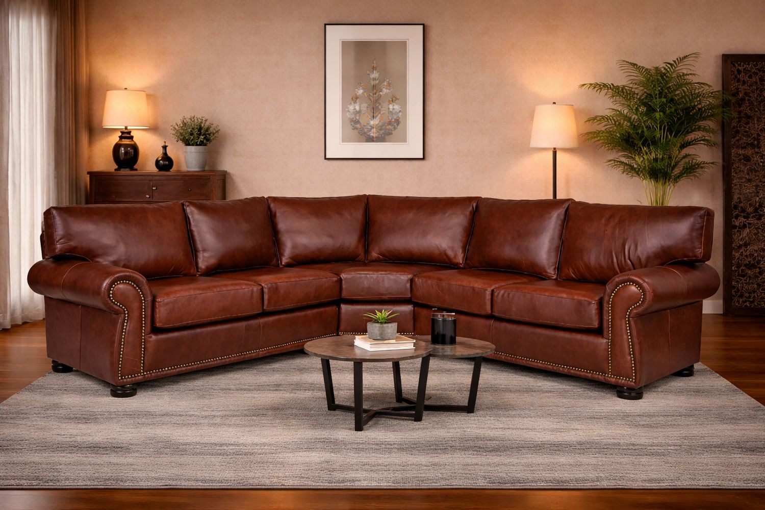 Avalanche Corner Unit in Fullgrain Leather