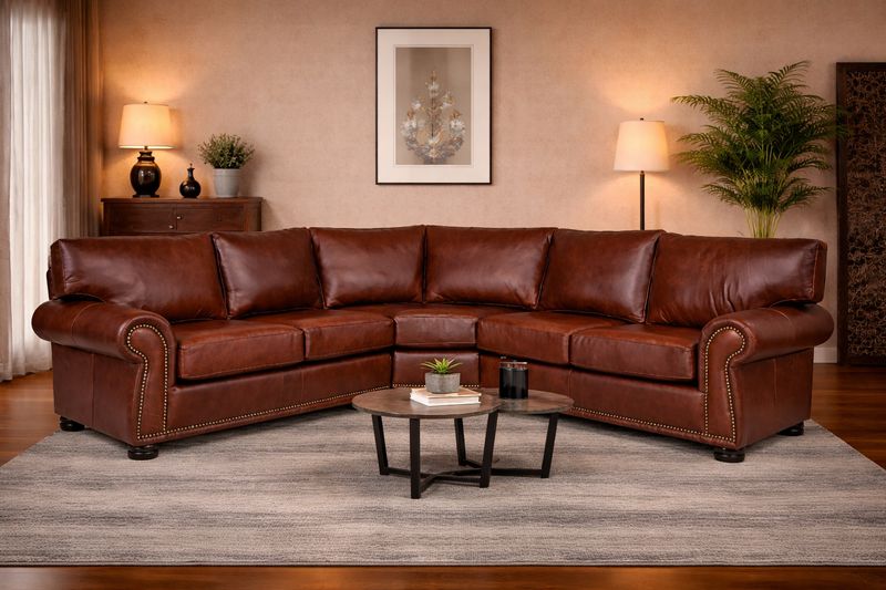 Avalanche Corner Unit in Fullgrain Leather