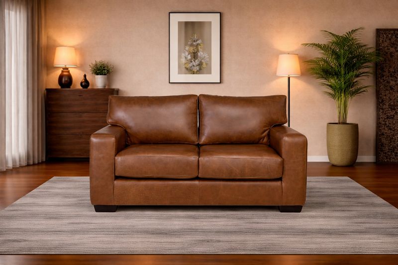 Ariata 2 Seater Couch in Fullgrain Leather