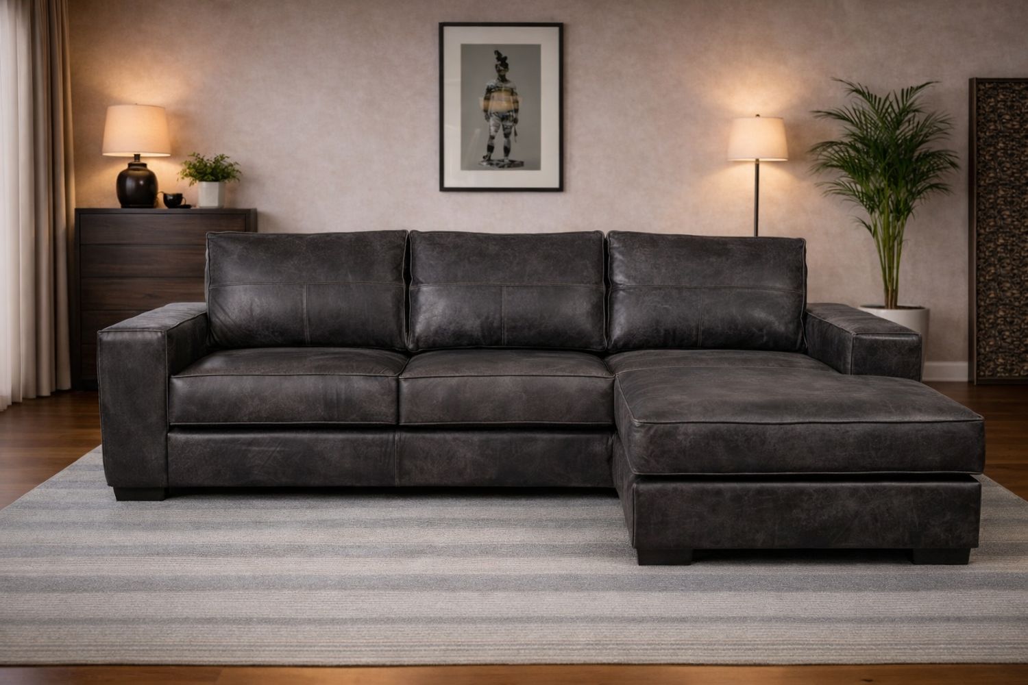 Avanti Daybed in Fullgrain Leather