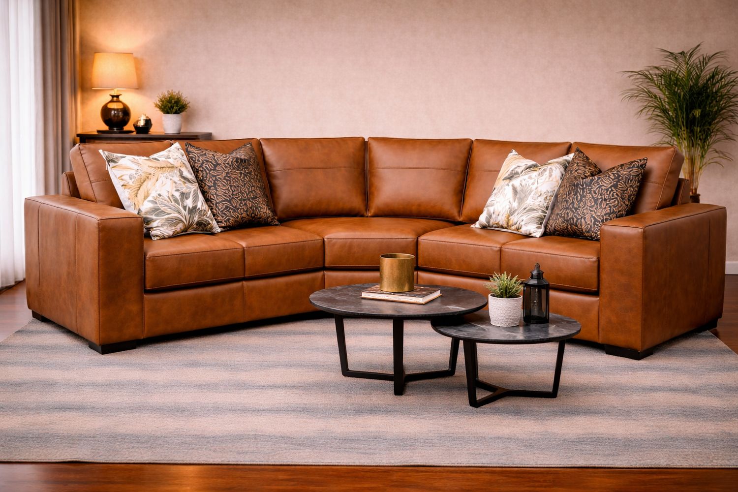 Okavango Corner unit in Full Genuine Leather