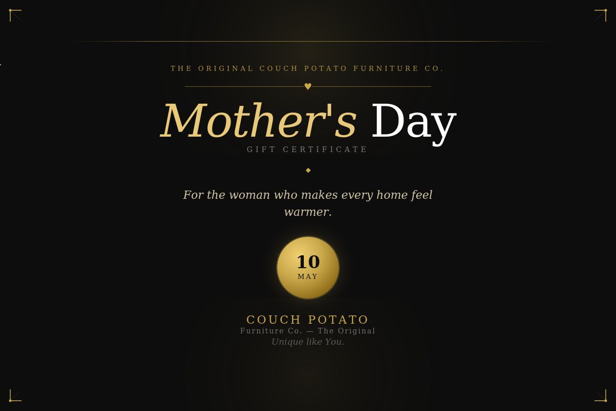 Mother's Day Printable Gift Certificate