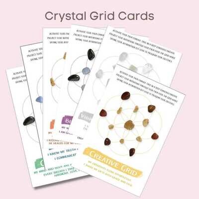 Wholesale Crystal Grid Cards (5 cards lot)