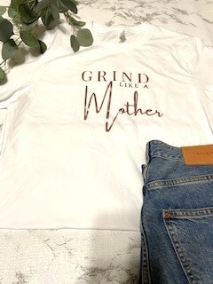 Grind like A Mother logo t shirt