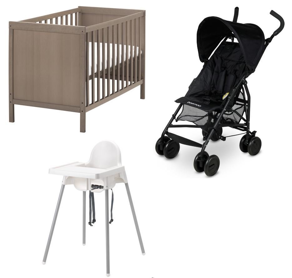 Babypack (Trolley, highchair, cot) 1-2 week rental Babypack (Trolley, highchair, cot) 1-2 week rental