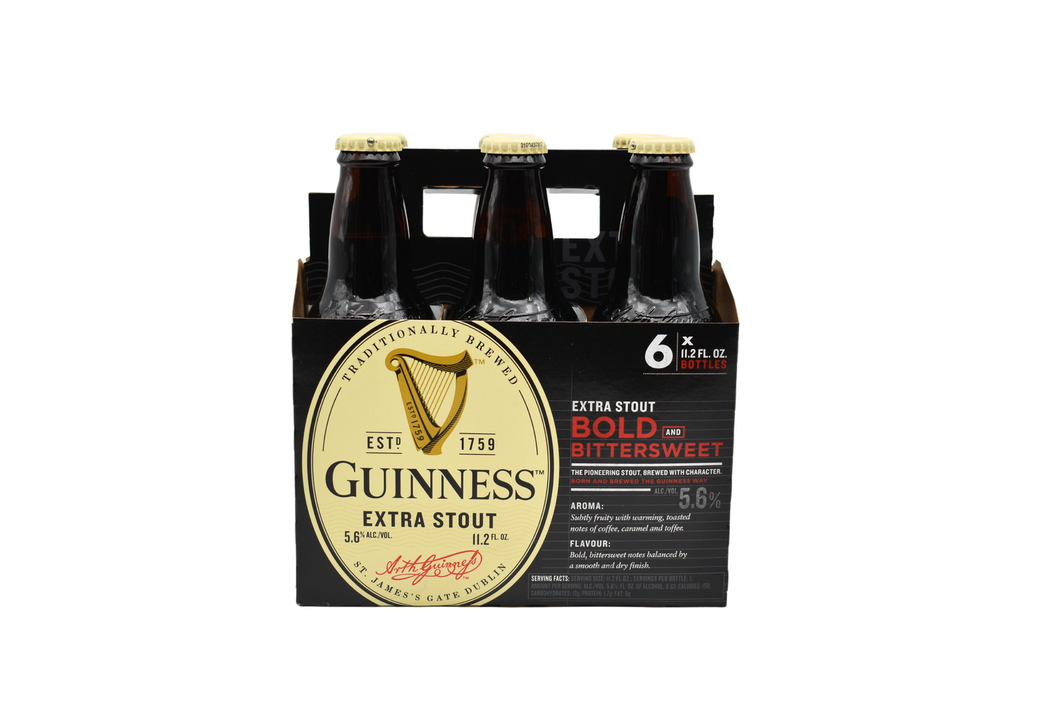 Guinness Extra Strout 6pk 11.2oz bottles