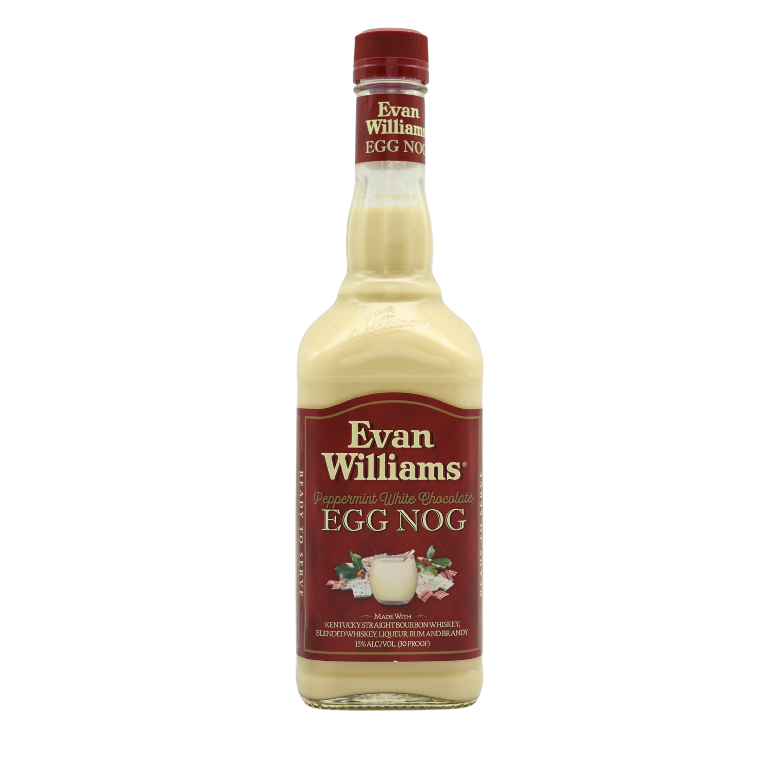 Evan Williams Peppermint White Chocolate Egg Nog 750ml