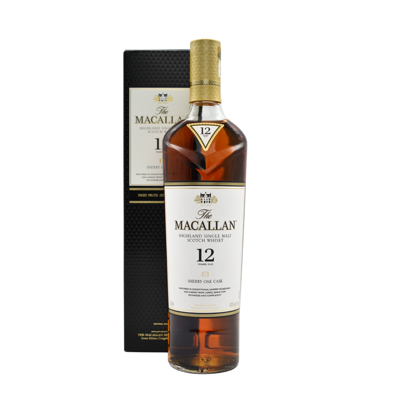 Macallan 12 yr old Sherry Oak Cask Scotch 750ml