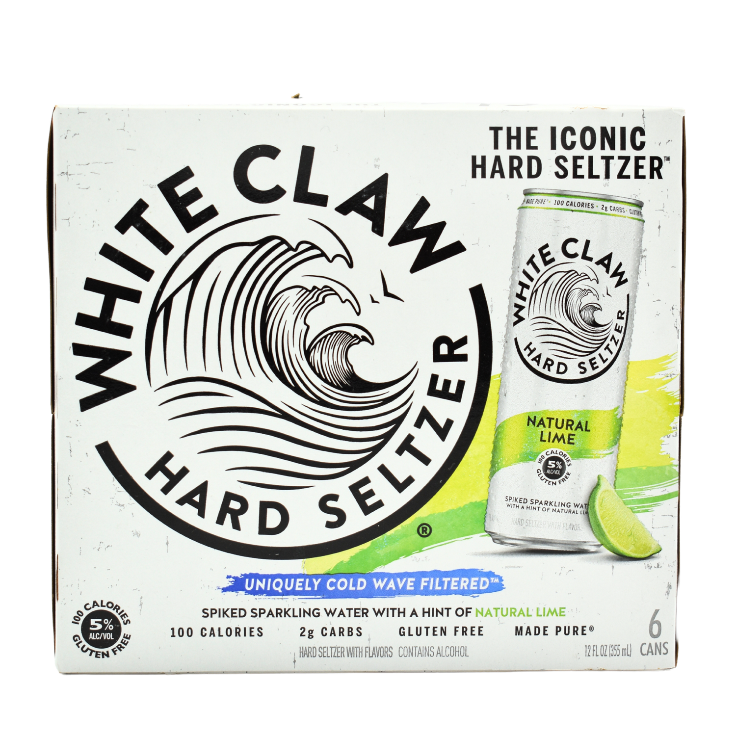 White Claw Natural Lime 6pk -12oz cans