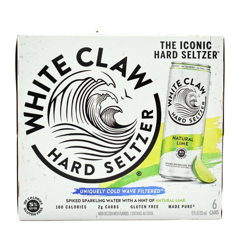White Claw Natural Lime 6pk -12oz cans