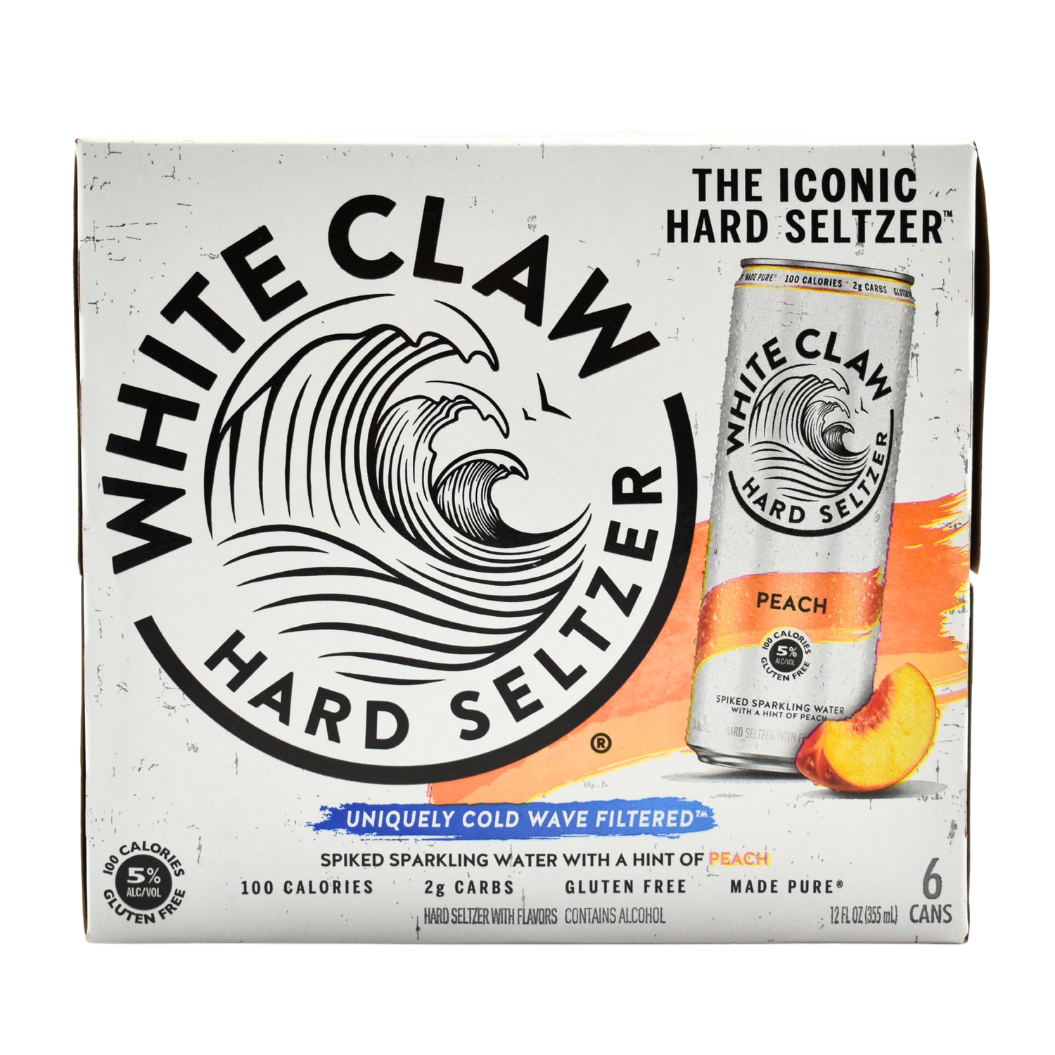 White Claw Peach 6pk -12oz cans