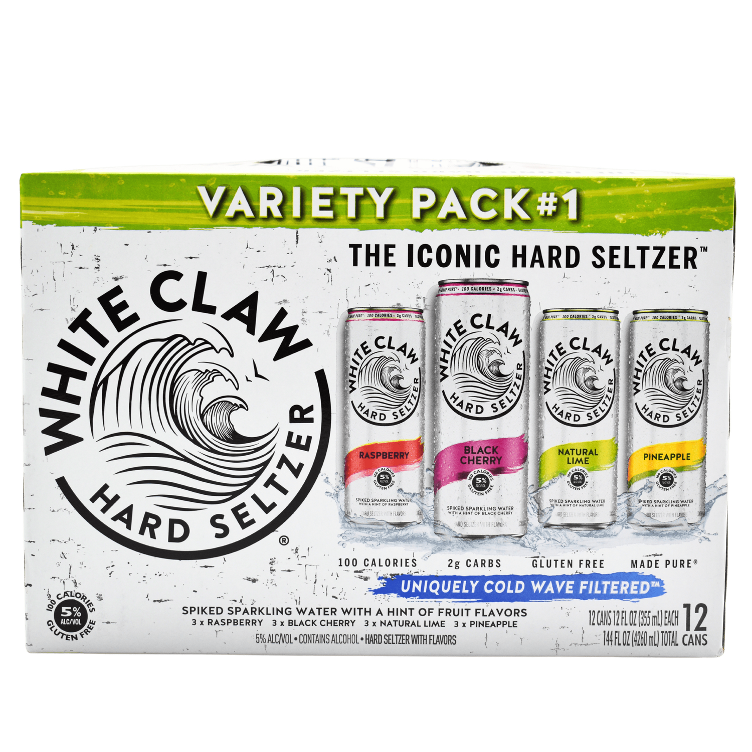 White Claw Variety Pack #1 12pk -12oz cans