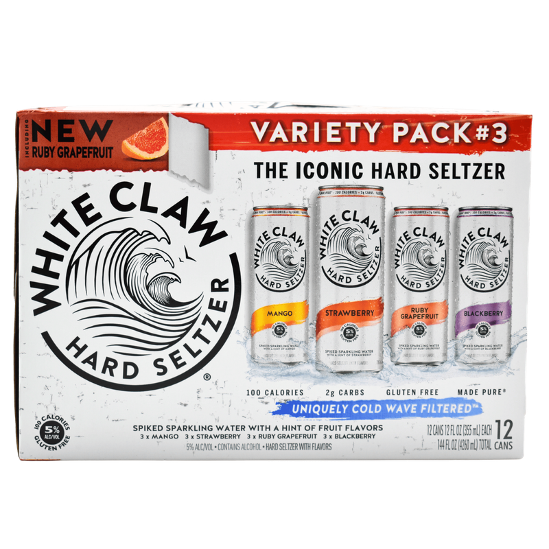 White Claw Variety Pack #3 12pk -12oz cans
