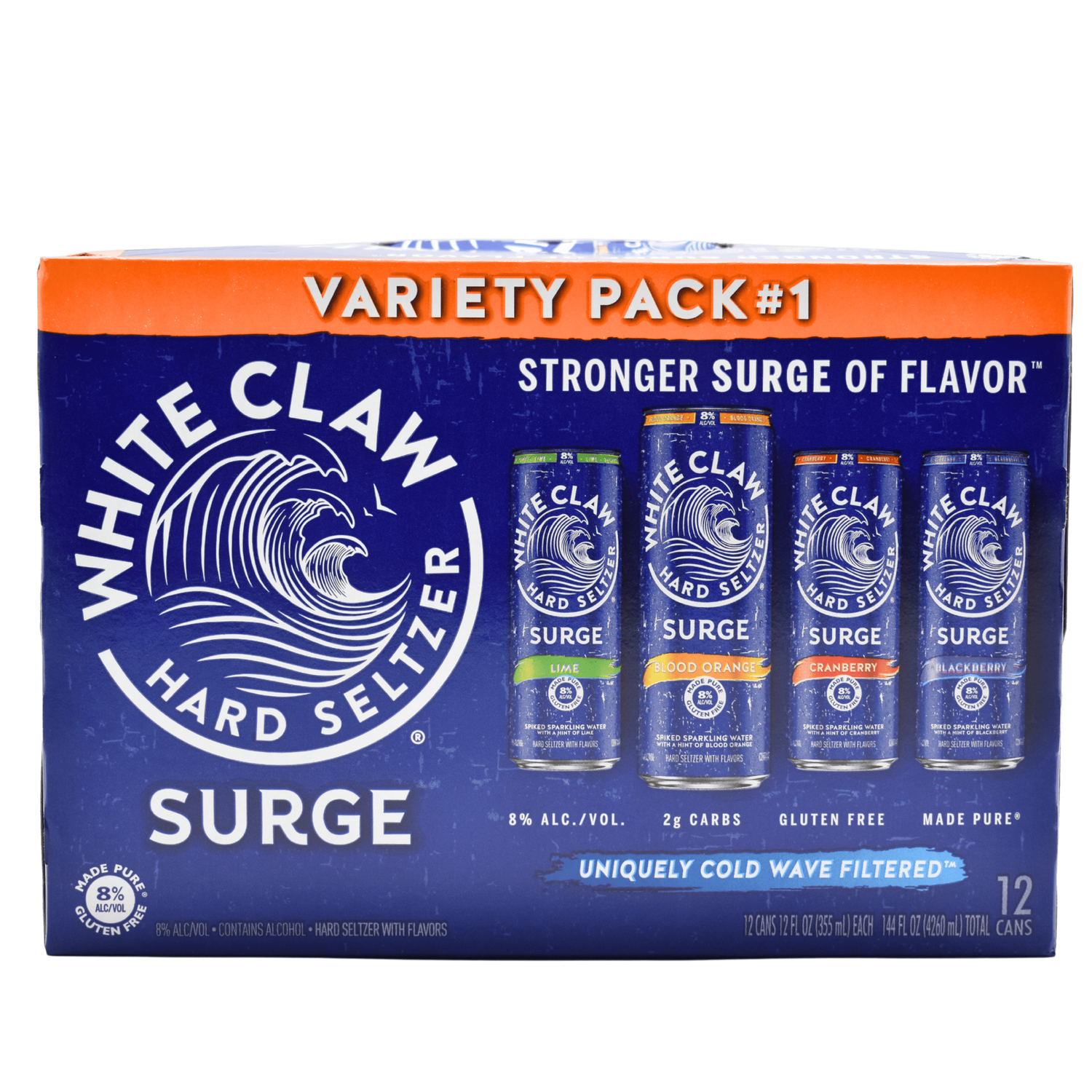 White Claw Variety Pack Surge #1 12pk -12oz cans