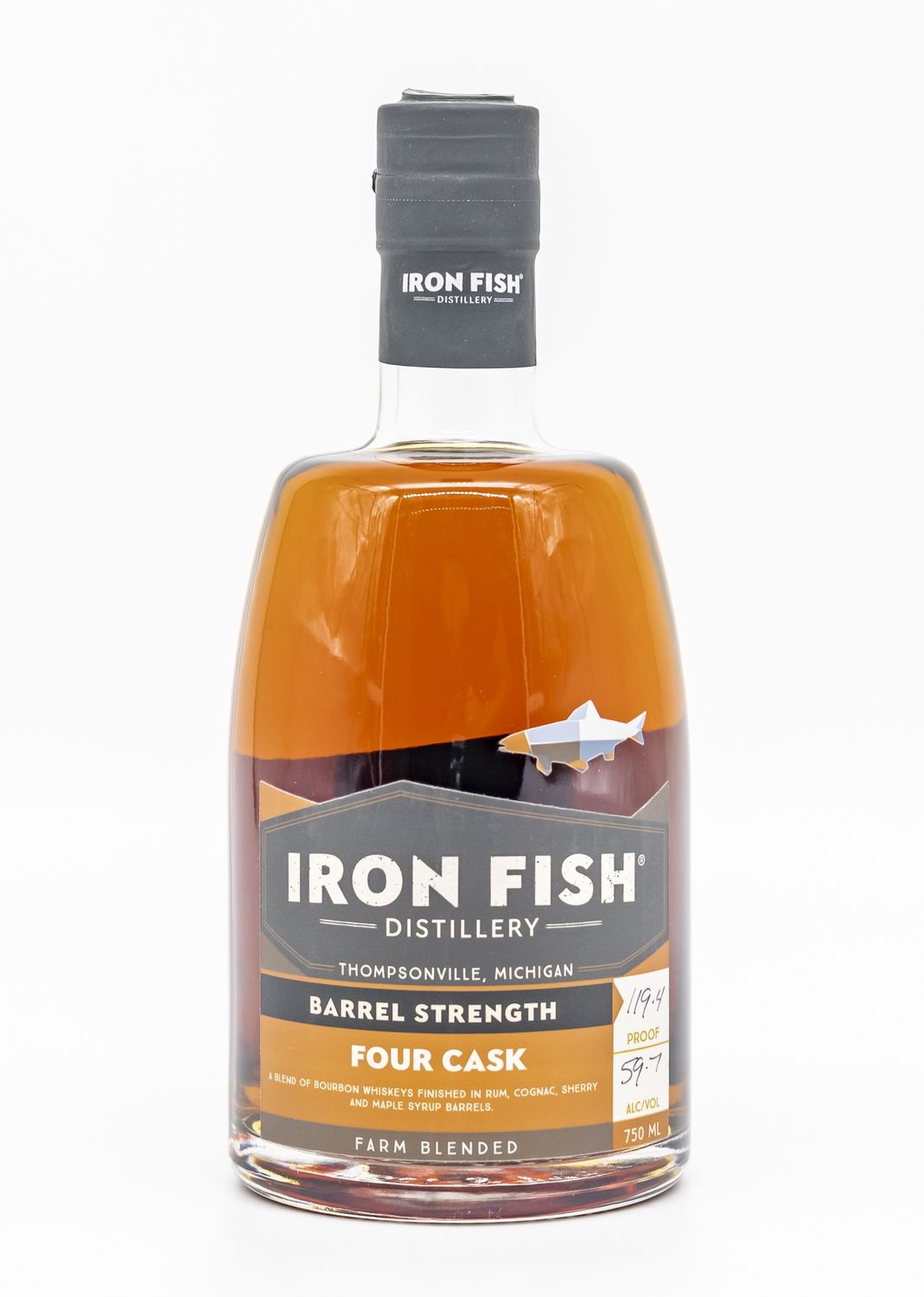 Iron Fish Four Cask Barrel Strength Bourbon 750ml