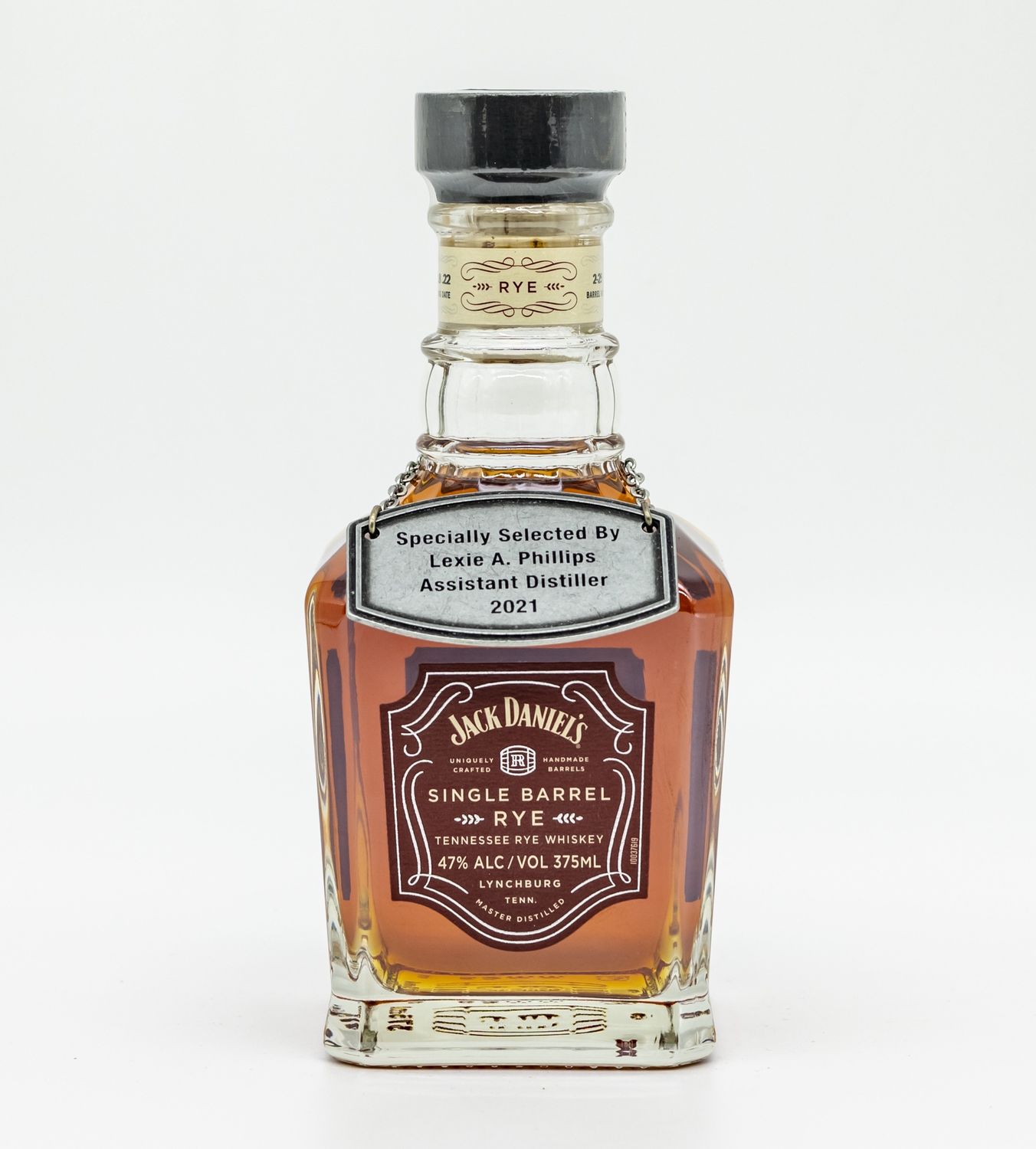 Jack Daniel&#39;s Single Barrel Rye (selected by Assistant Distiller Lexie A. Phillips) 375ml