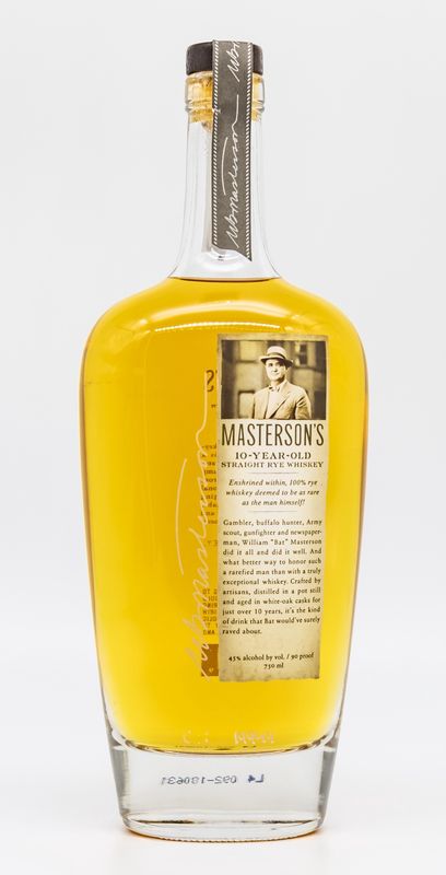 Masterson’s 10-Year-Old Rye Whiskey 750ml