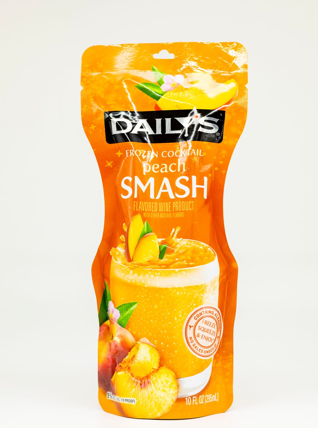 Daily&#39;s Peach Smash Frozen Cocktail Pouch 10oz
