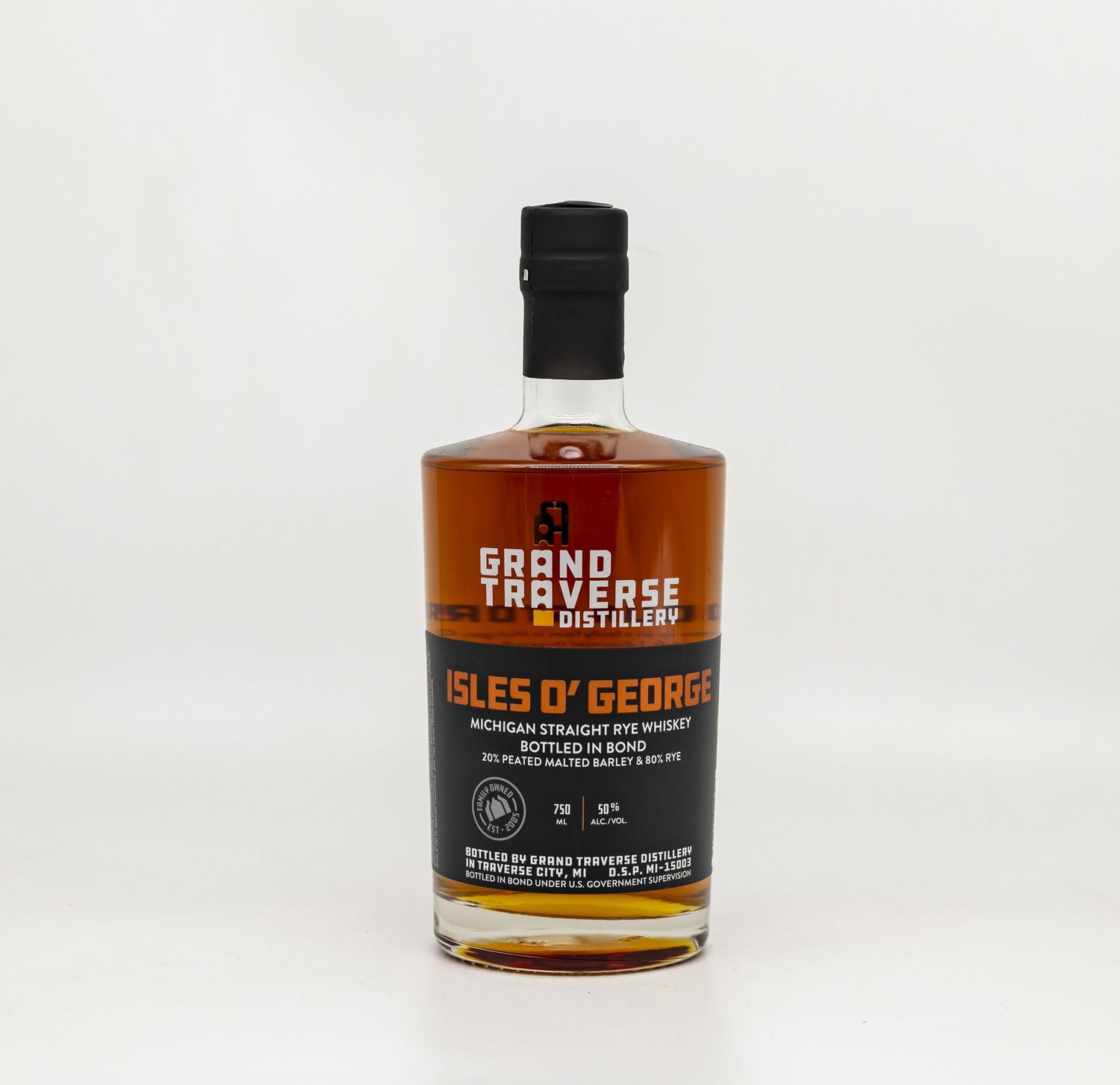 Grand Traverse Bottled-in-Bond Ole George Rye Whiskey 750ml